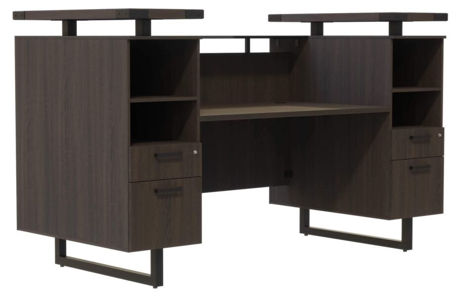 Safco Mirella Reception Desk with Glass Countertop [MRRD78]