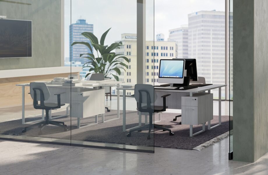 Safco Mirella SOHO Desk with Built-In Pedestal [5513]